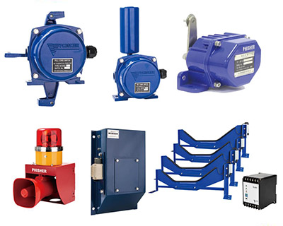 皮帶機等設備安全保護裝置